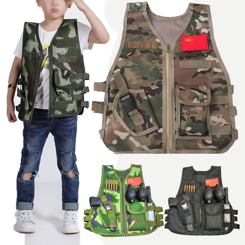Hunting Outdoor Boys - Dziecięca kamizelka taktyczna, strój do polowań
