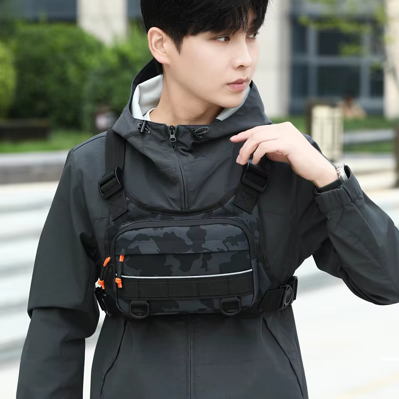 Outdoor Hunting Backpack - Kamizelka rowerowa z kieszeniami na klatkę