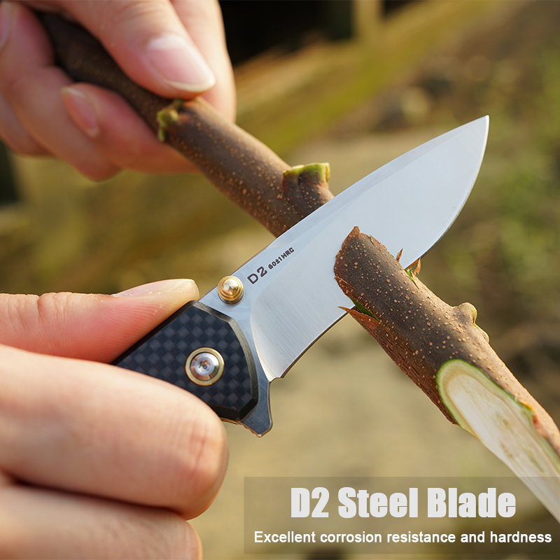 Nóż składany FORESAIL D2 ze st – Hunting Camp Outdoor Kitchen recenzja i cena