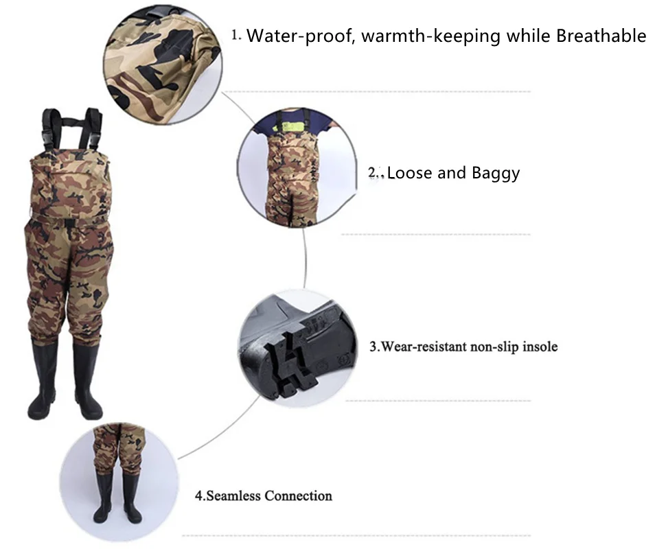 Kamuflaż wędkarskie spodnie do – Outdoor Hunting Overalls recenzja i cena